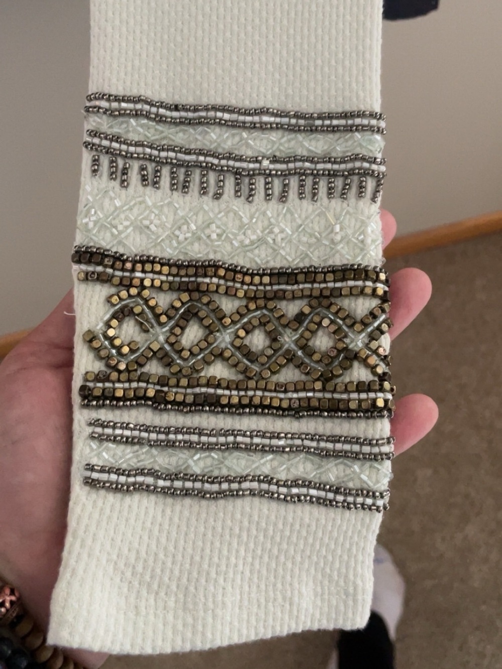 Free People Beaded Cuff Twofer Thermal - Picture 3 of 4